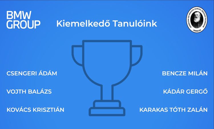 Kiemelkedő tanulmányi eredményt értek el tanulóink a duális képzőhelyen