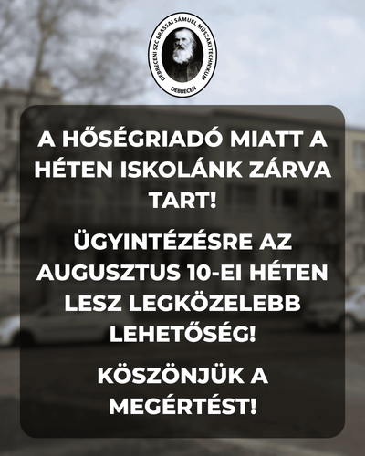 Tájékoztató a hőségriadó kapcsán