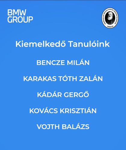 Kiemelkedő tanulmányi eredményt értek el tanulóink a duális képzőhelyen